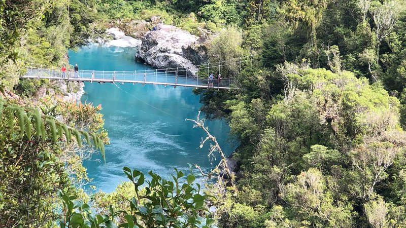 Hokitika Gorge bridge view