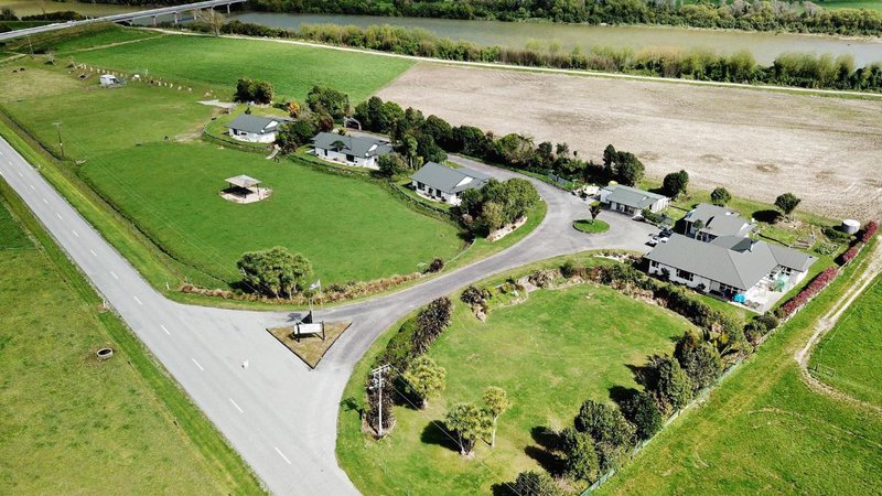 Aerial view of Karamea River Motel