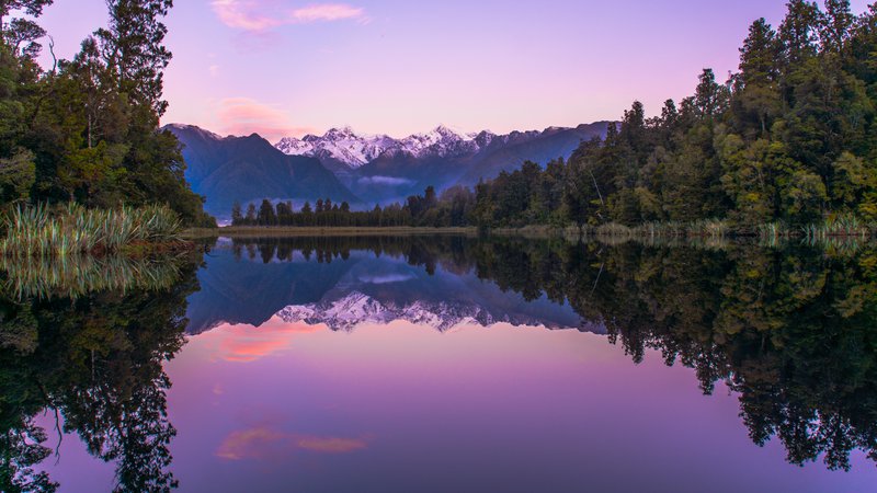 Lake Matheson sunset