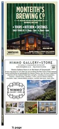 Official Visitor Guide Listing example half page