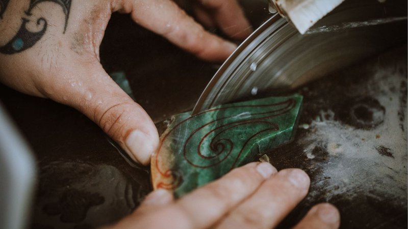 Carving New Zealand jade