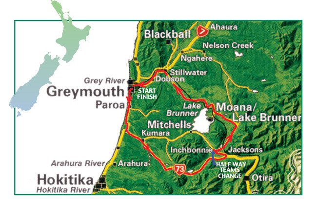 Around Brunner Map