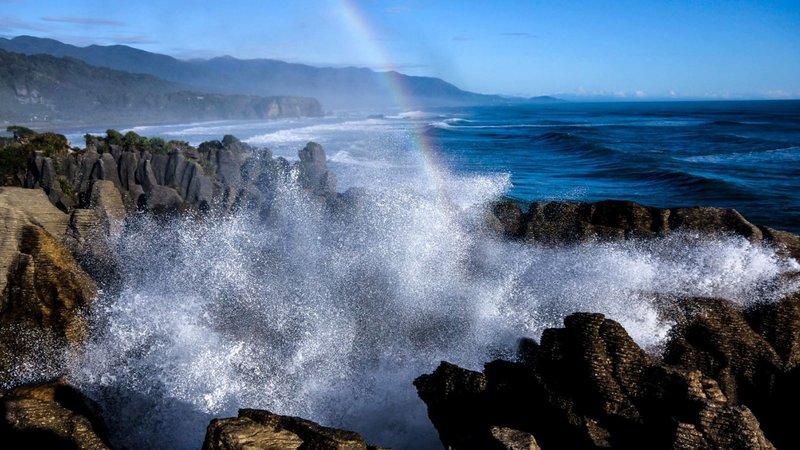 Pancake Rocks and Blowholes Punakaiki