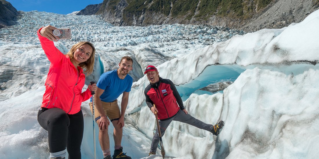 Fox Glacier selfie