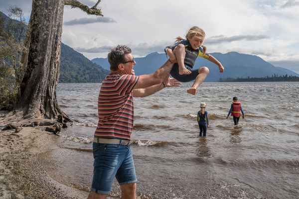 Family at Lake Brunner